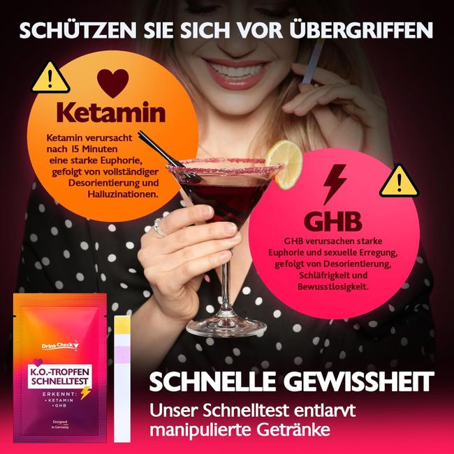DrinkCheck K.O. Tropfen Schnelltest