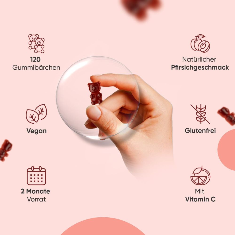 WeightWorld | Eisen mit Vitamin C für mehr Energie & starke Abwehr - 120 Gummibärchen