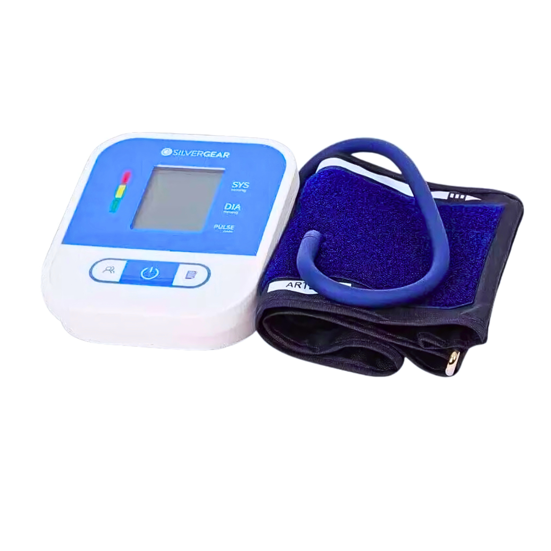 Silvergear | Oberarm-Blutdruckmessgerät mit LCD-Display