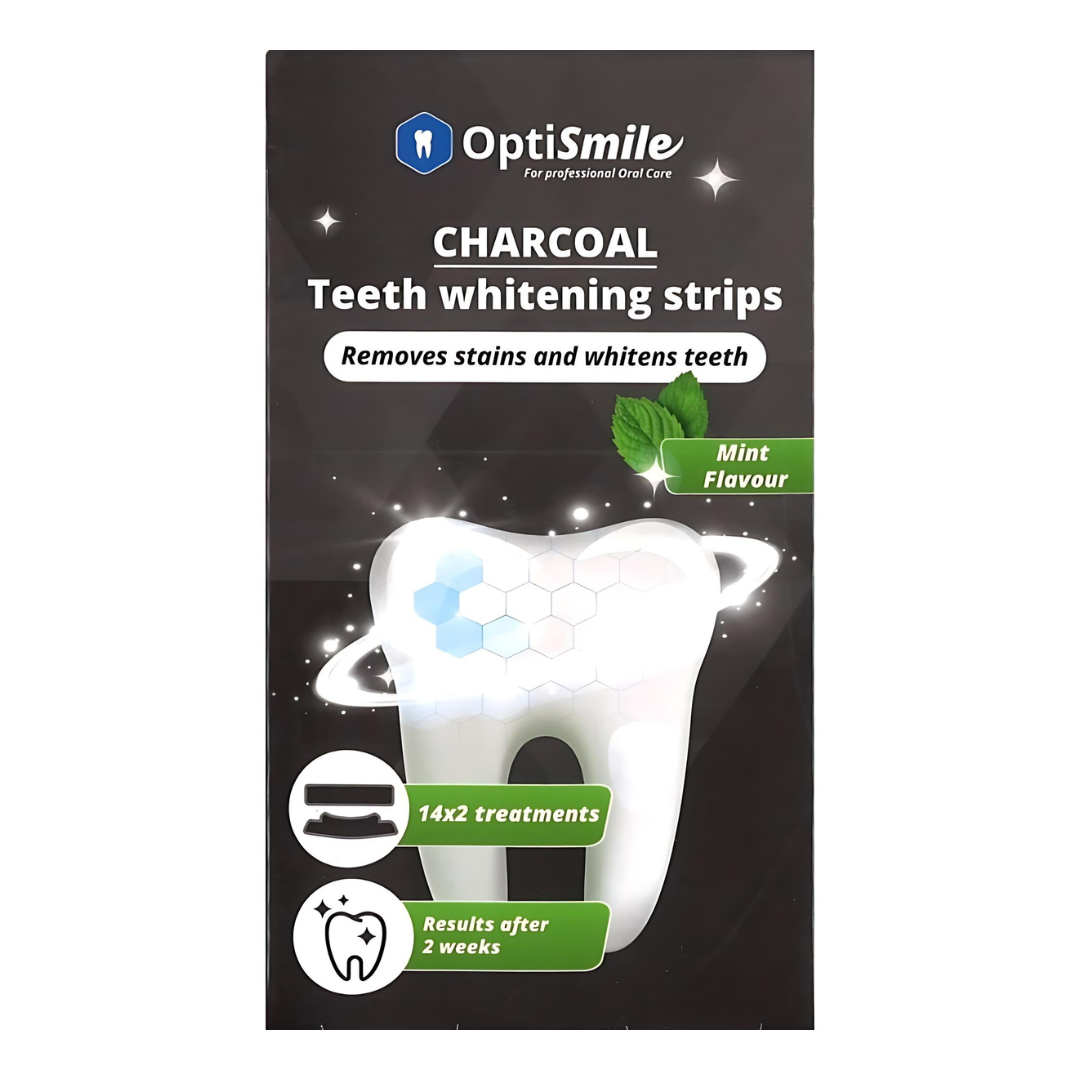 OptiSmile | Aktivkohle Zahnaufhellungsstreifen - 14x2 Behandlungen