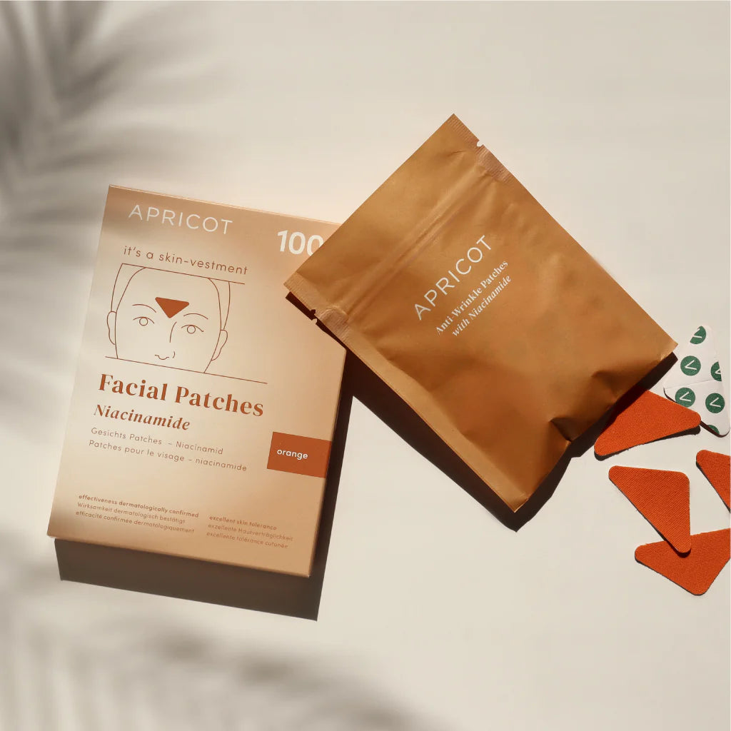 APRICOT I Zornesfalten Pads mit Niacinamid – 100 Behandlungen - Orange