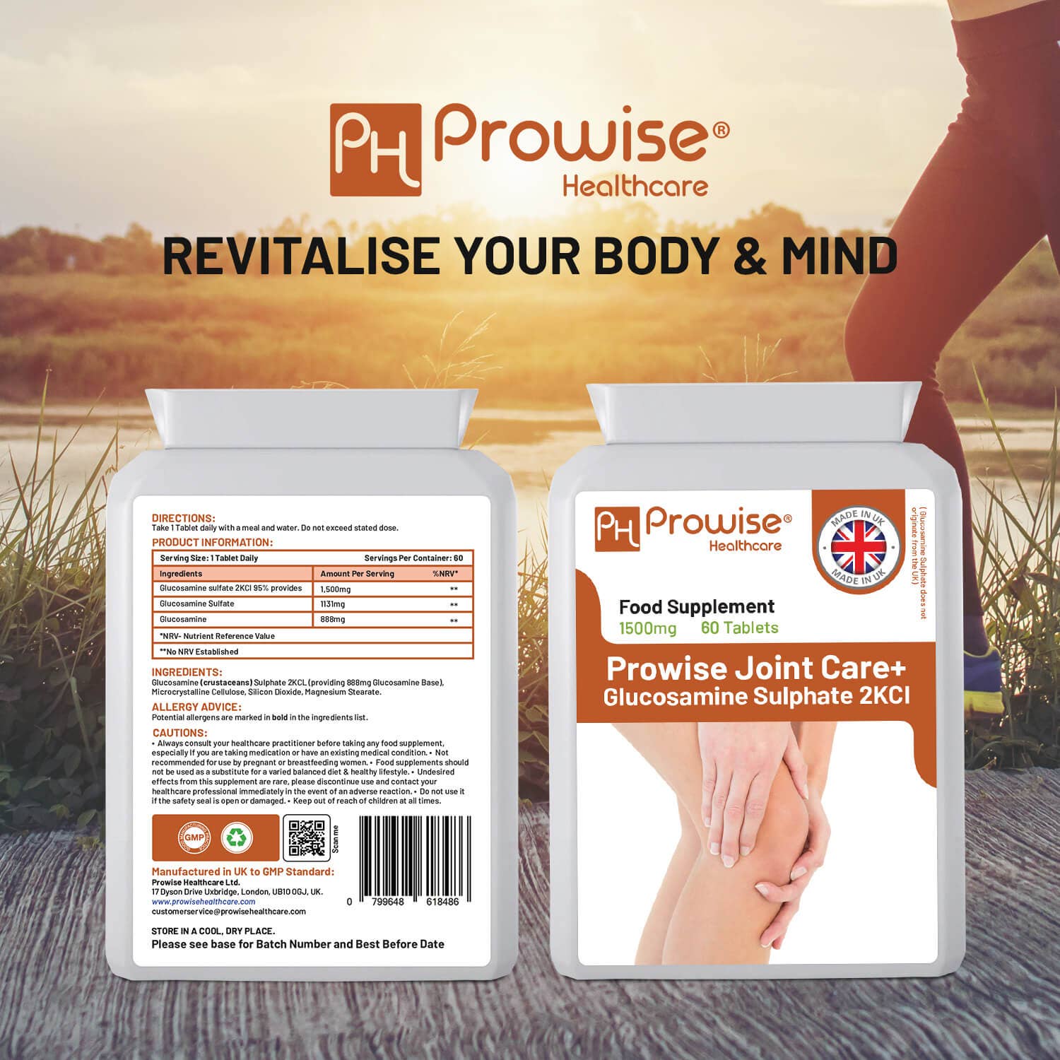 Prowise Healthcare | Glucosaminsulfat 2KCL 1500 mg - 60 Tabletten