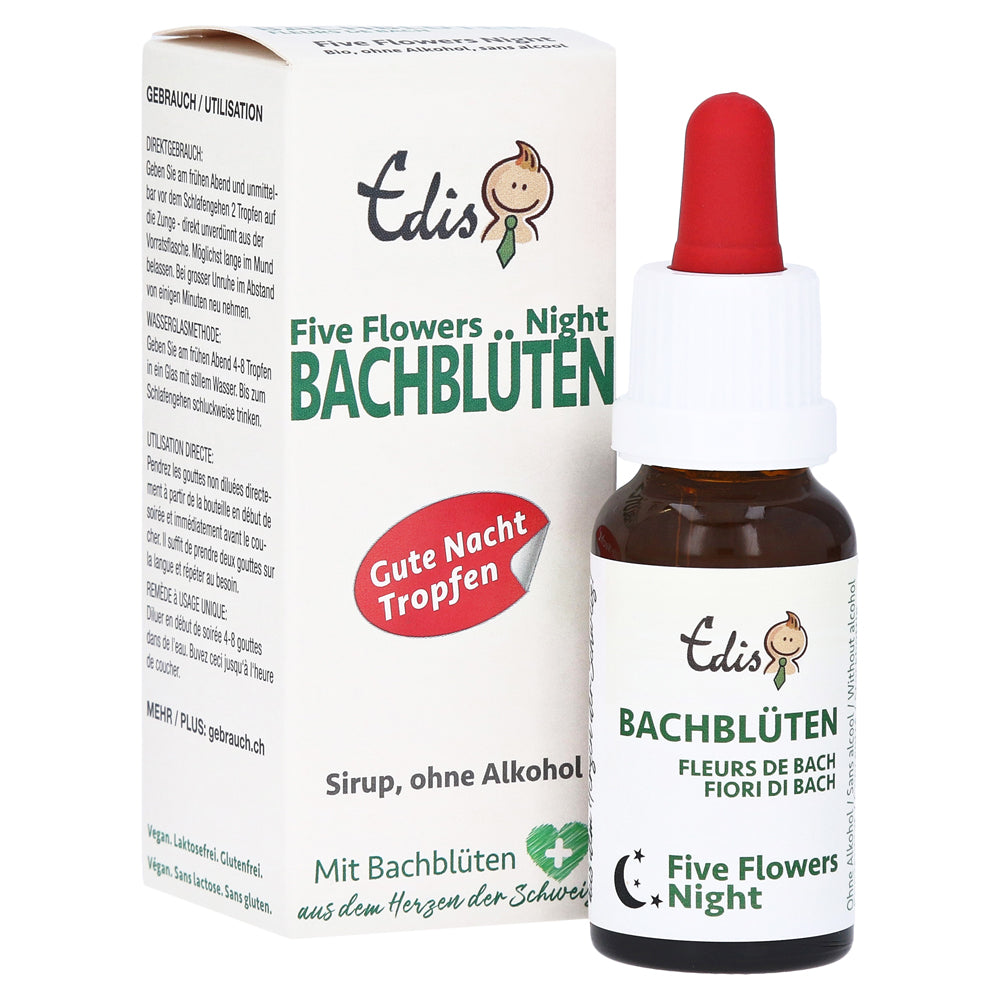 Edis Five Flowers Gute Nacht Bio Bachblüten Tropfen
