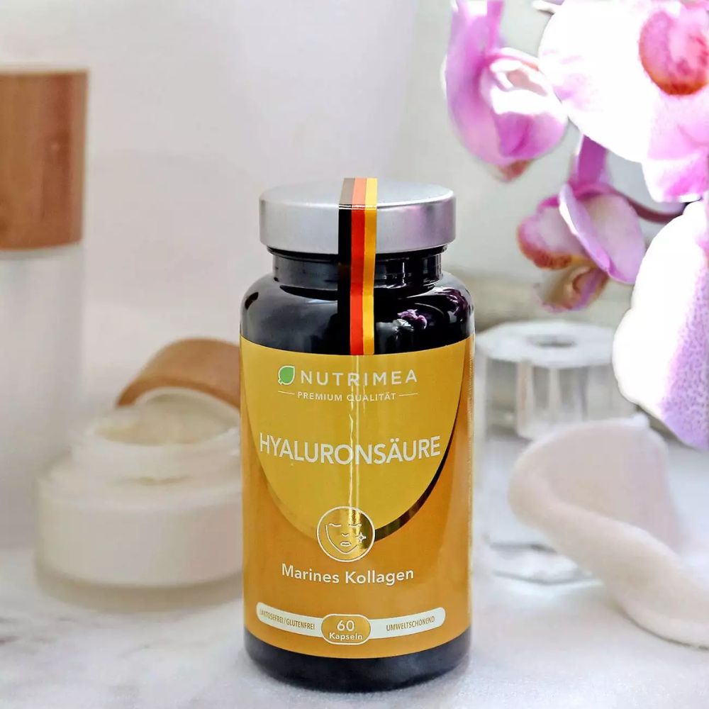 Nutrimea | 4in1 Premium Hyaluron für Haut, Gelenke & Anti-Aging - 60 Kapseln