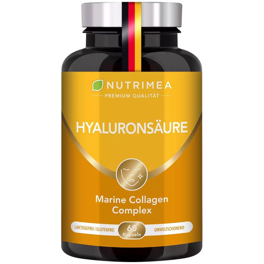 Nutrimea | 4in1 Premium Hyaluron für Haut, Gelenke & Anti-Aging - 60 Kapseln
