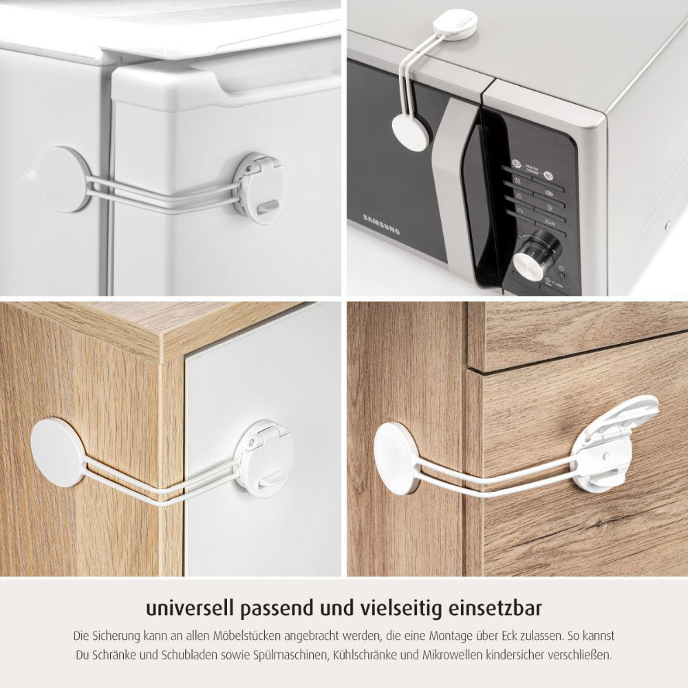 reer | Multisicherung zum Sichern von Schränken, Schubladen in Weiß