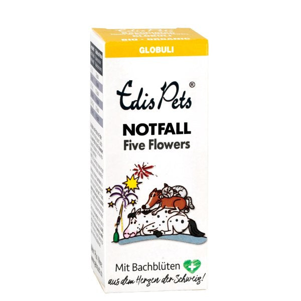 Edis Pets Five Flowers Bio Bachblüten Notfall-Globuli für Tiere