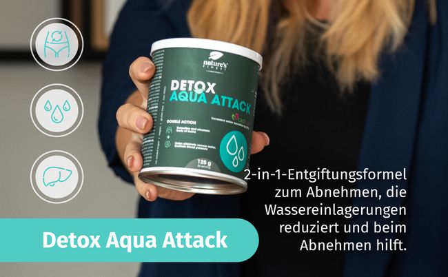 Nature's Finest I Detox AquaAttack - Entwässerung und Abnehmen