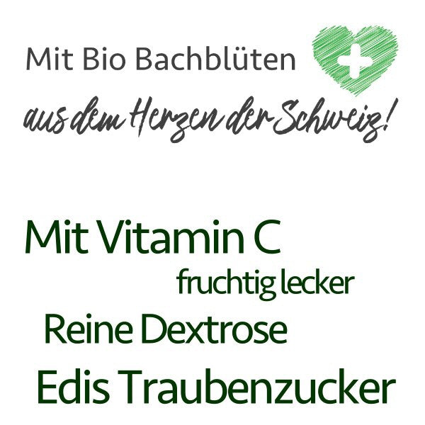 Edis Stress & Alltagshetze Bio Bachblüten Traubenzuckertabletten