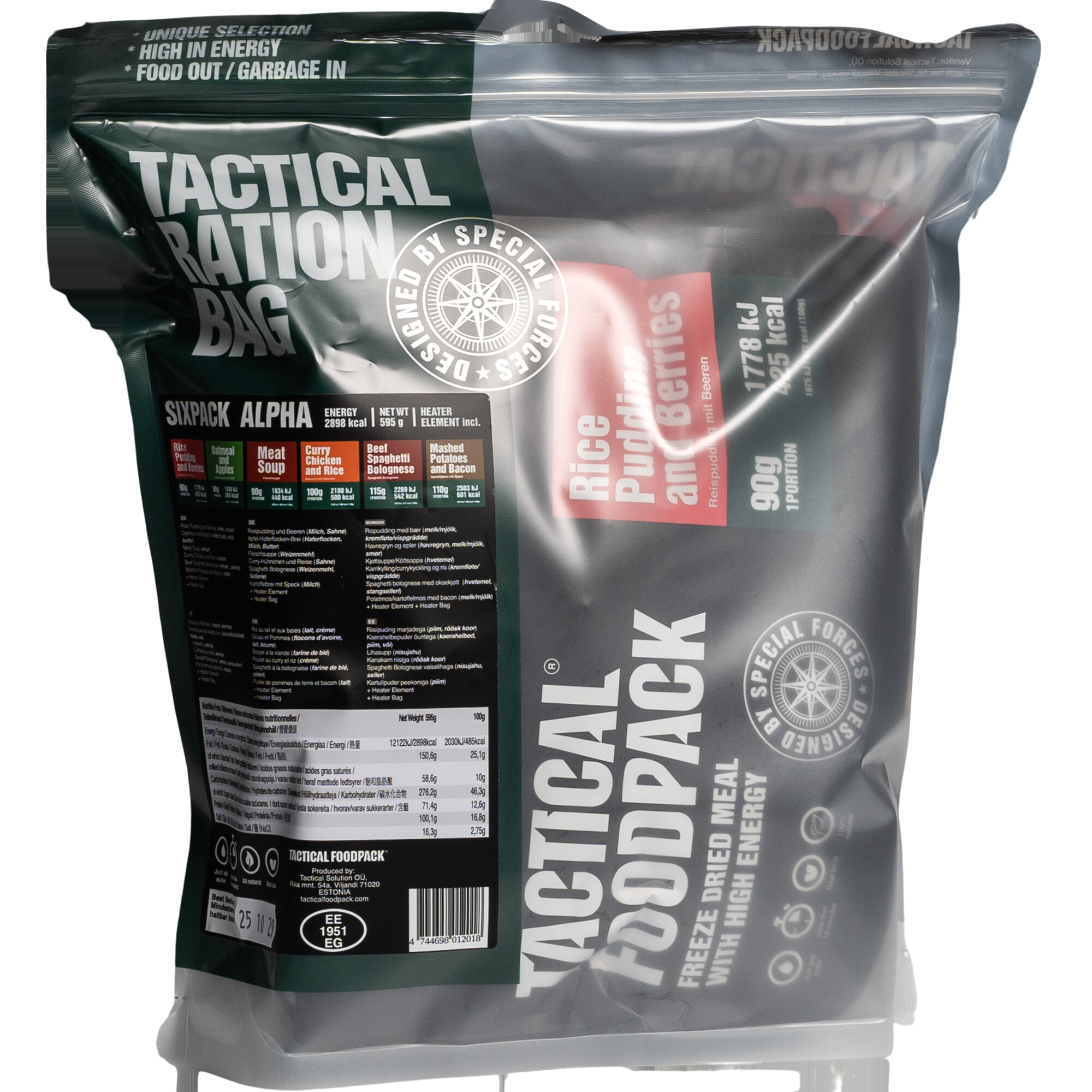 Tactical Foodpack | Sixpack Alpha 595g