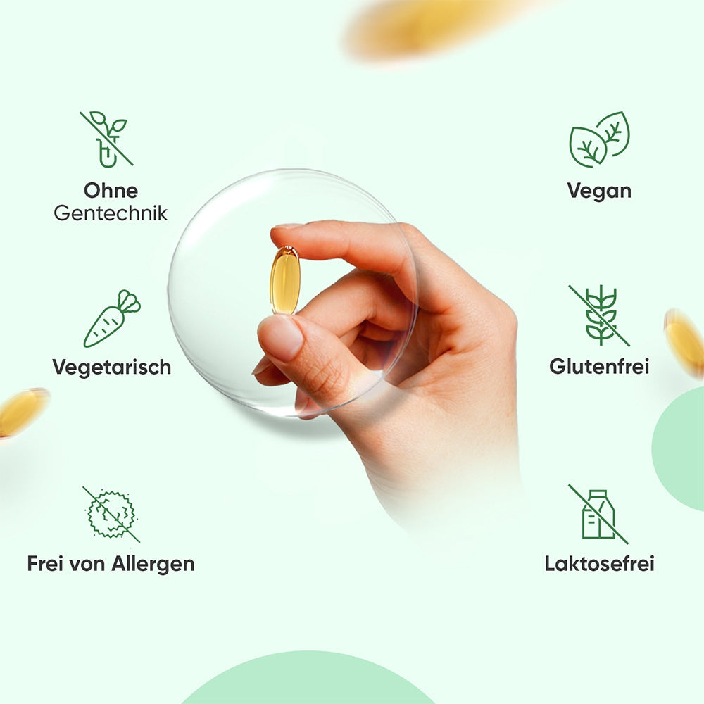 WeightWorld | Vegane Omega-3 - 1000 mg für Herz, Gehirn und Augen - 90 Weichkapseln