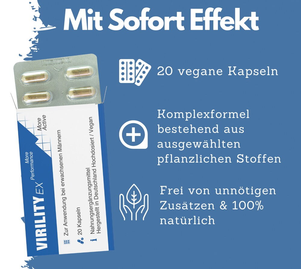 Virility Ex | Kapseln für den aktiven Mann - 20 St.