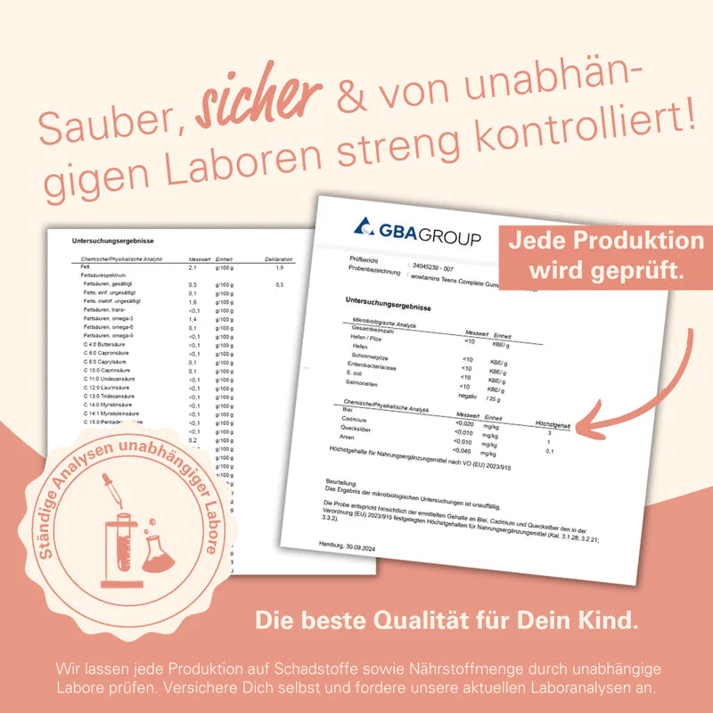 WOWTAMINS I Omega 3 Gummies I zuckerfrei I Omega 3s für Kinder