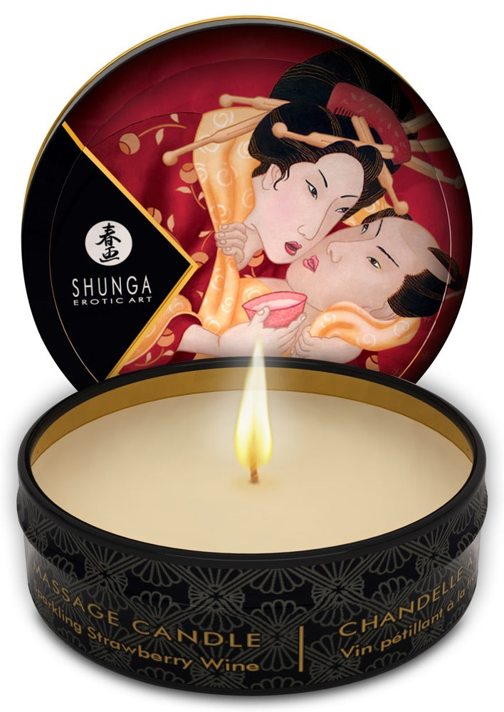 Mini Massage Kerze | Shunga | Strawberry Sparkling Wine