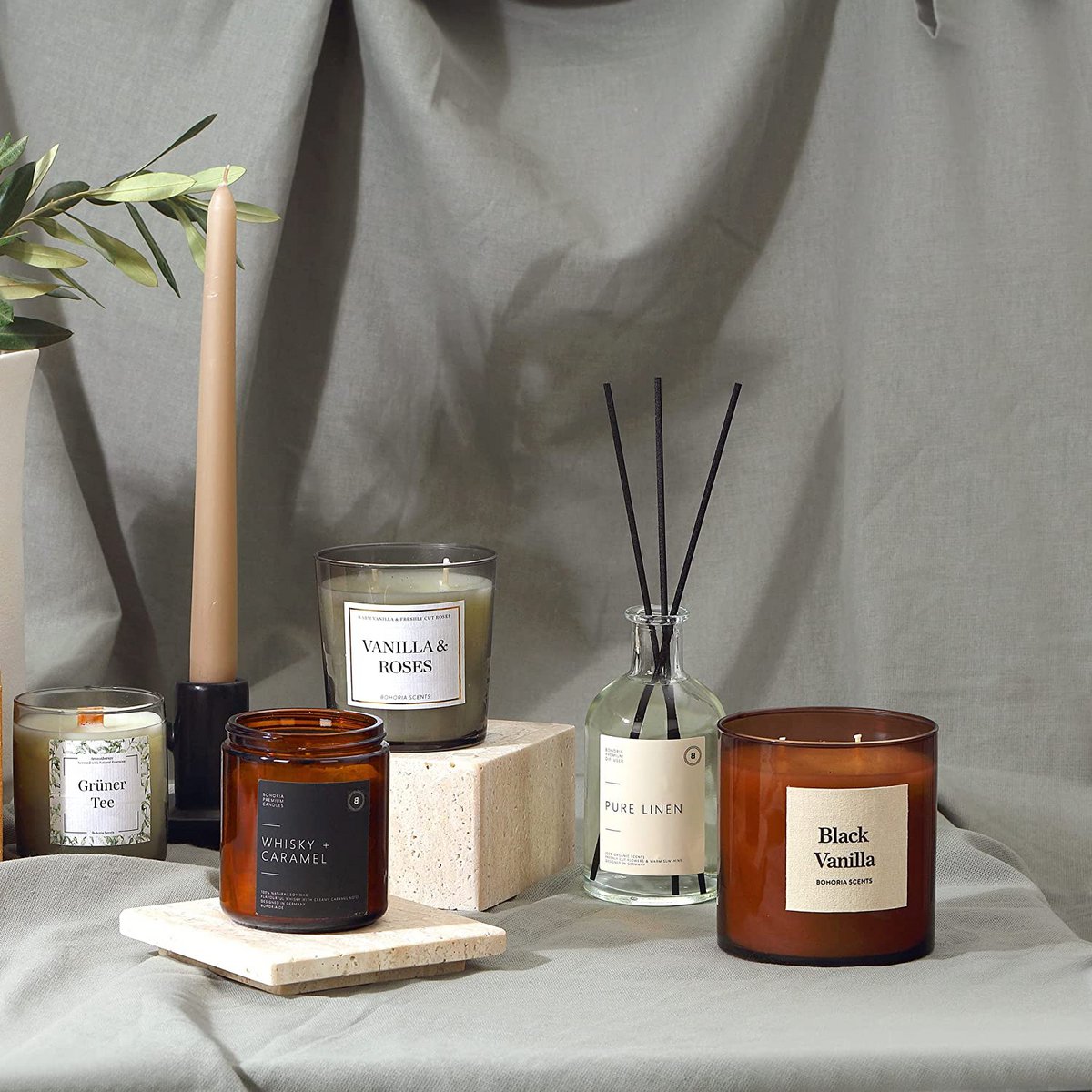 Palo Sanot I BOHORIA® I Premium Aromatherapie-Kerze – Duftkerze