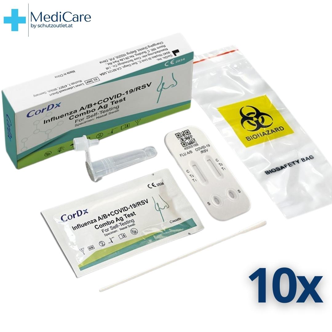 AKTION CorDx 4in1 | Antigentest | Influenza A/B + COVID-19 + RSV