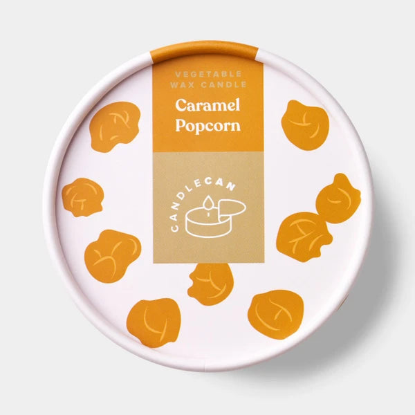 Kerzen Dose Karamell-Popcornduft| CandleCan | Duftkerze Karamell-Popcorn