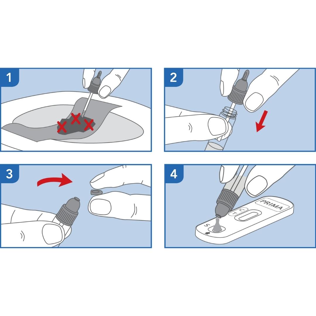 PRIMA | Darm FOB Home Test | Selbsttest zur Bestimmung von okkultem Blut
