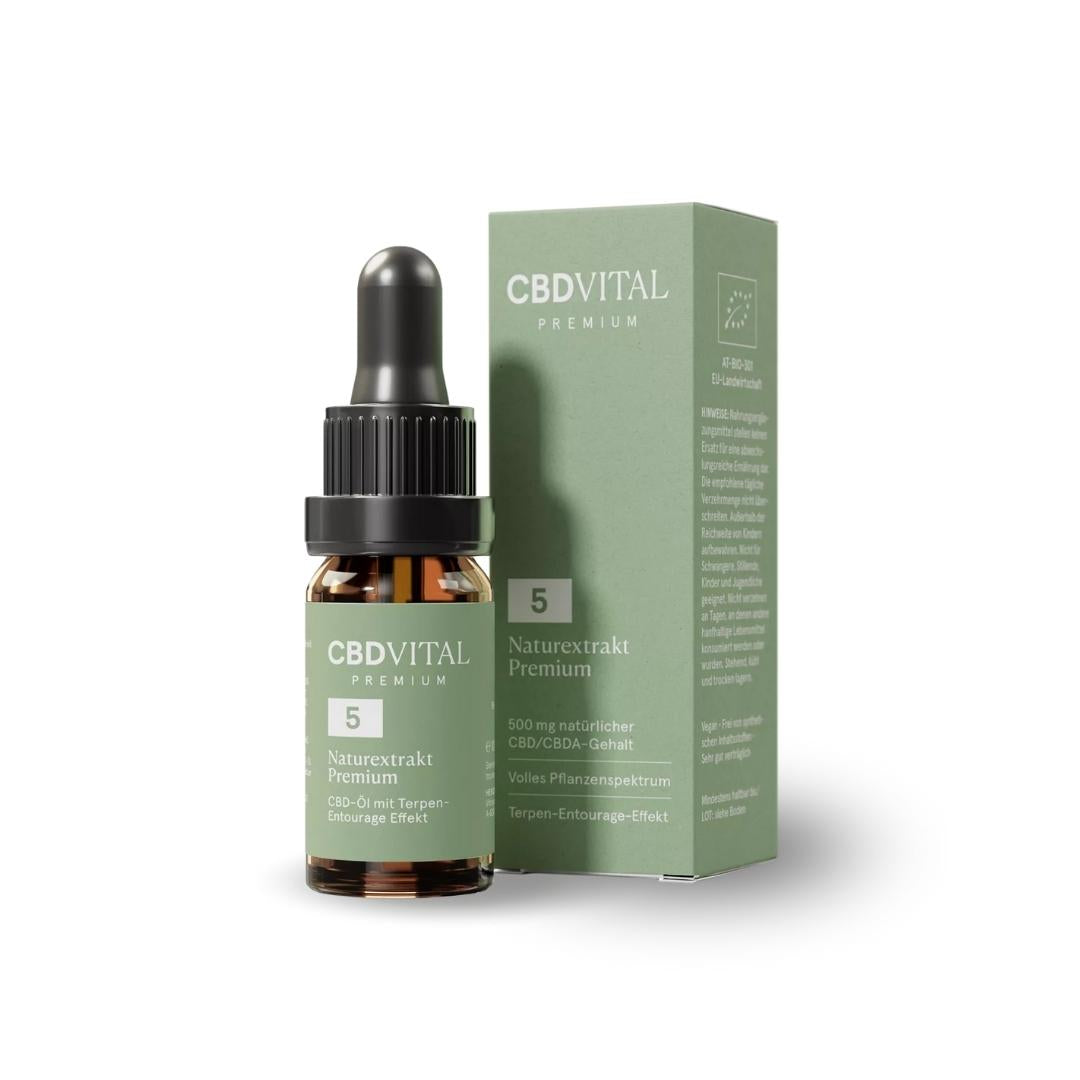 CBD Naturextrakt PREMIUM Öl 5% I CBD Vital I Vollspektrum