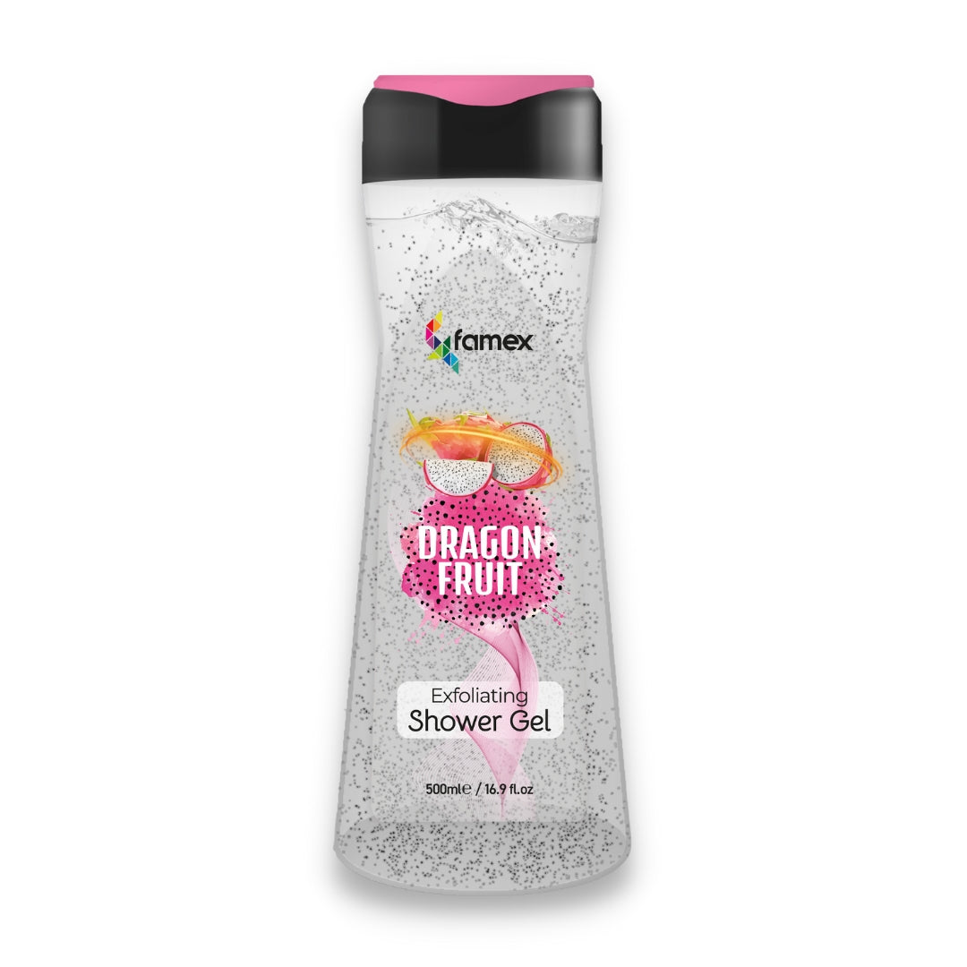 FAMEX Premium Duschgel I Dragon Fruit I 500ml I Peeling