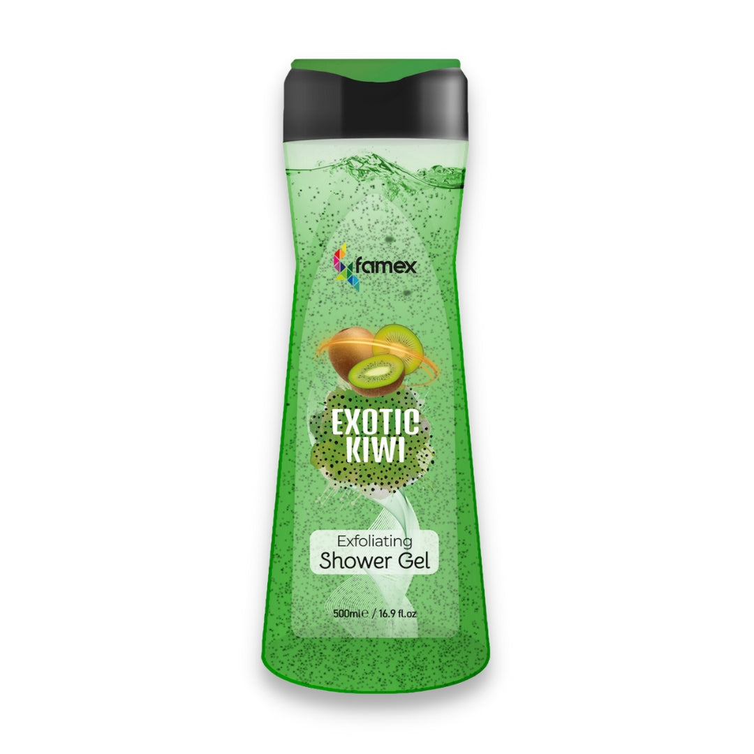 FAMEX Premium Duschgel I Exotic Kiwi I 500ml I Peeling