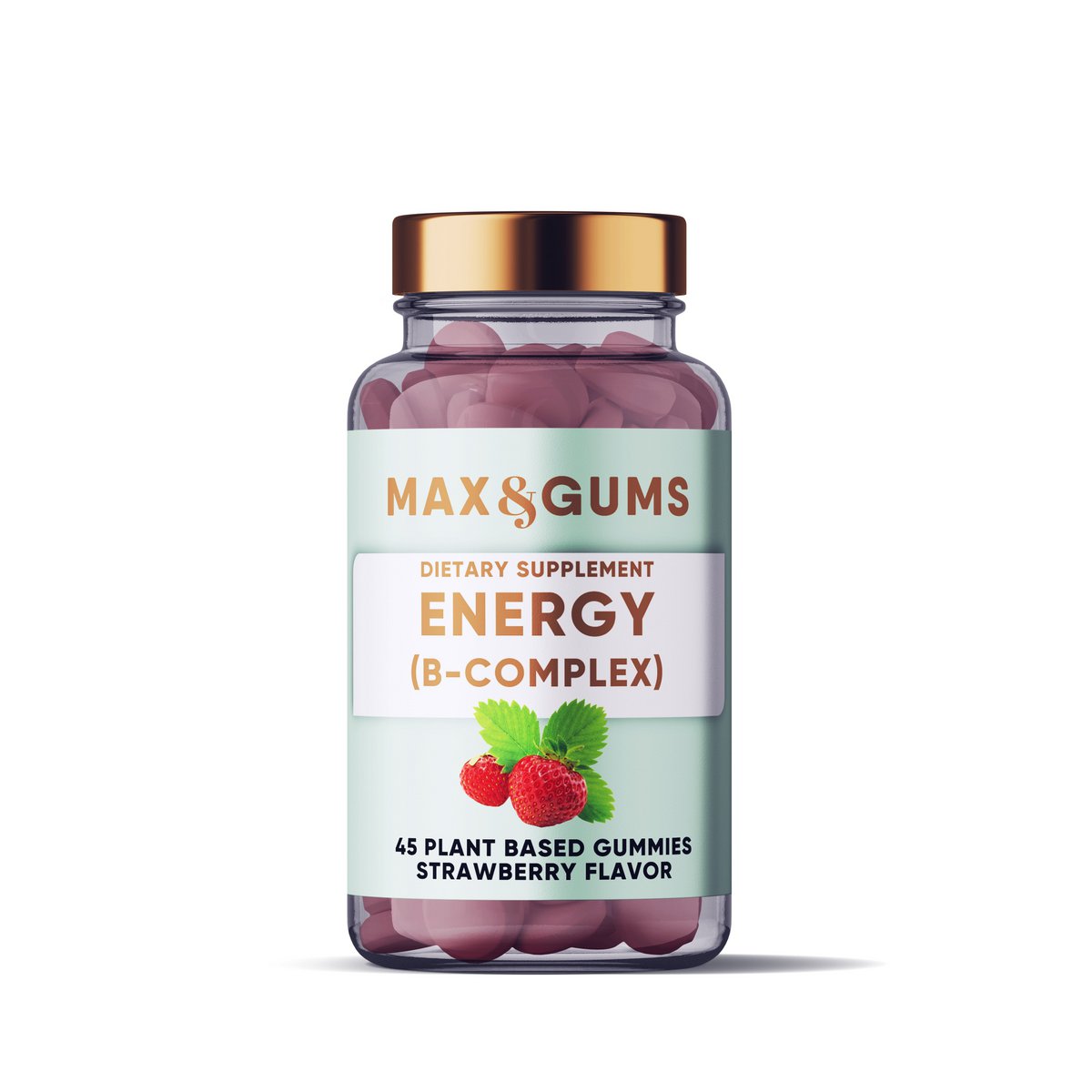 Energie I Max&Gums I B-Complex I Erdbeere