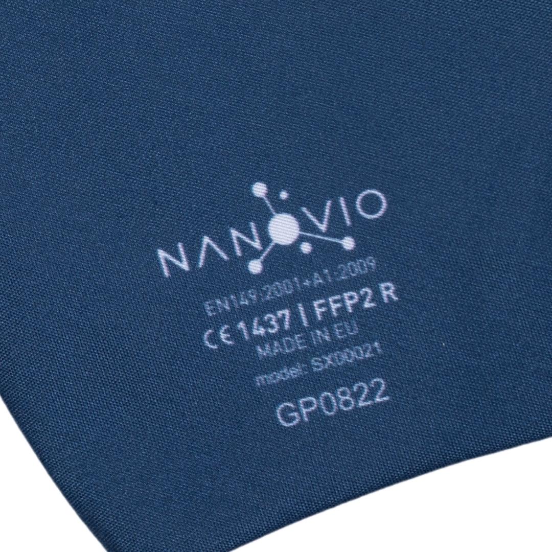 Nanovio FFP2 Maske wiederverwendbar I Dark Blue I Nano Maske aus Europa