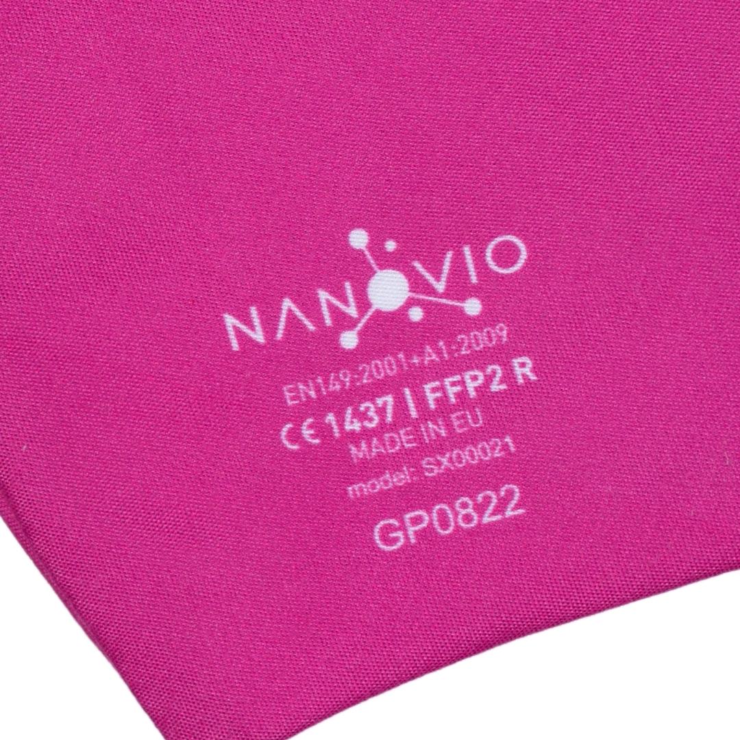 Nanovio FFP2 Maske wieder verwendbar I Pink I Nano Maske aus Europa