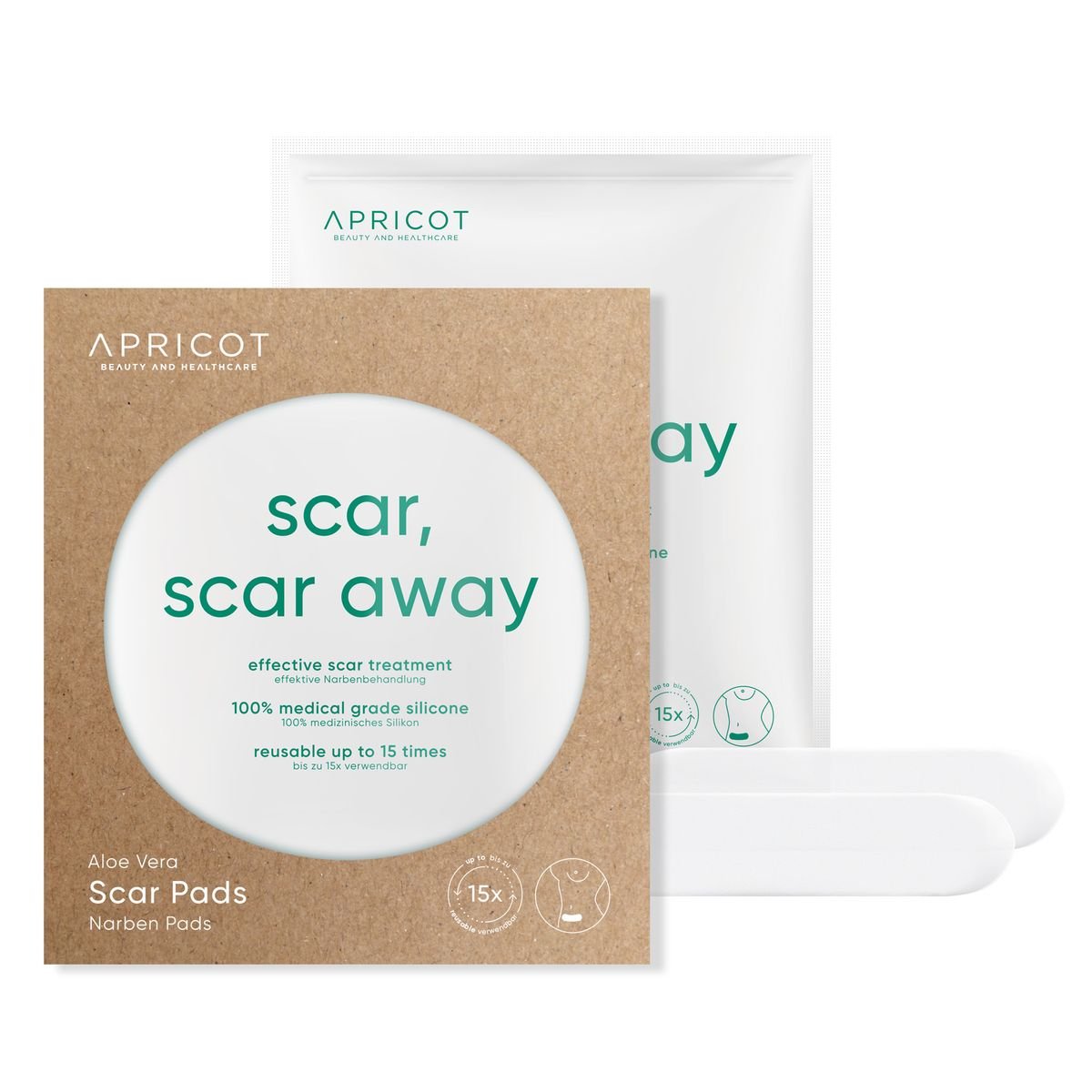 APRICOT I Narben Pads mit Aloe Vera I 30 Behandlungen