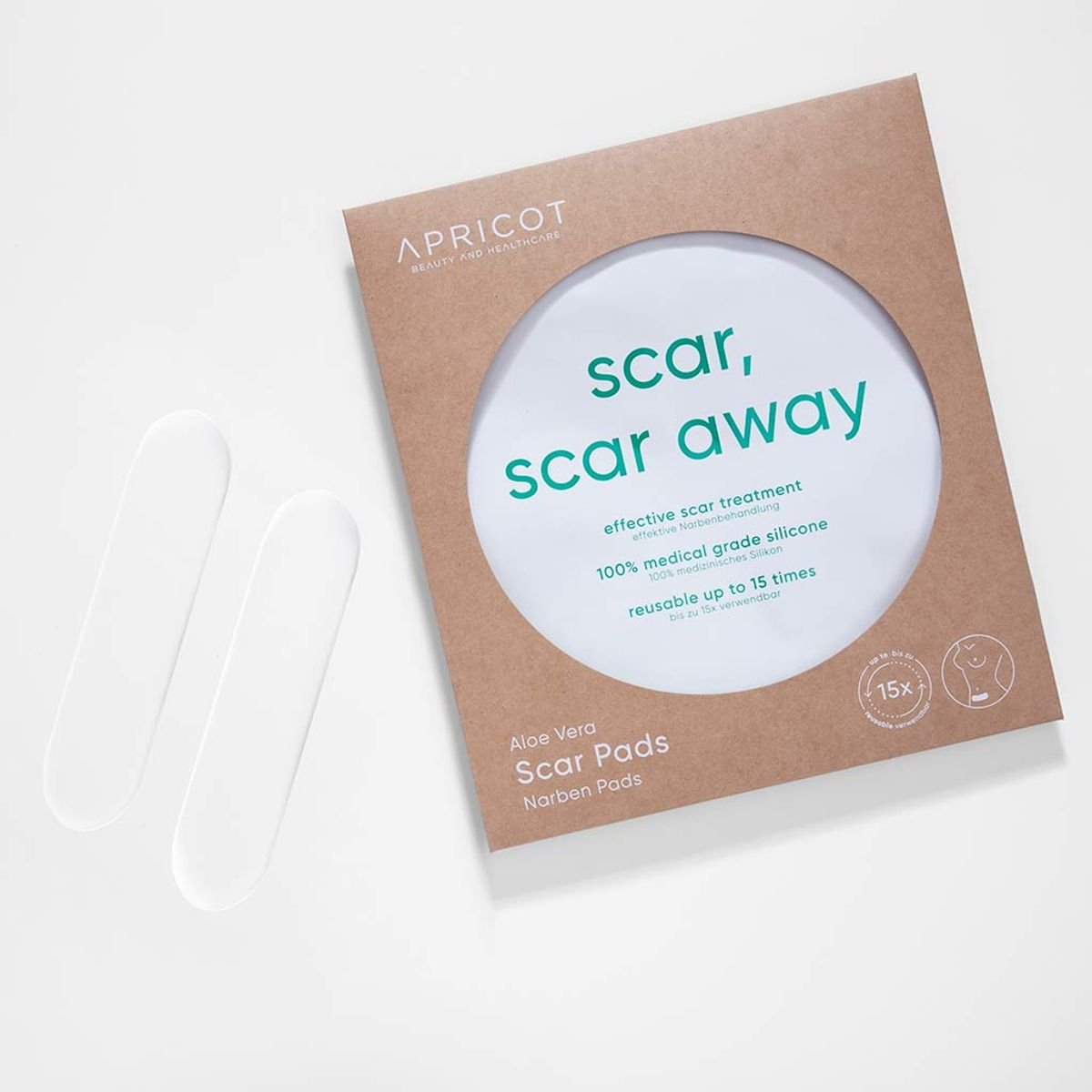 APRICOT I Narben Pads mit Aloe Vera I 30 Behandlungen
