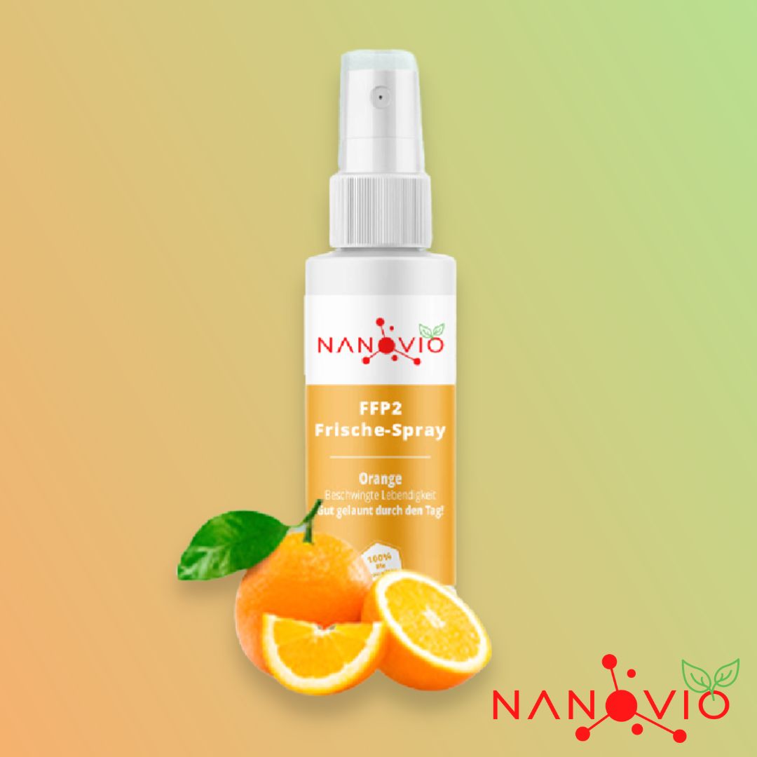 Nanovio | FFP2 Frische-Spray | 5 natürliche Duftnoten | 50ml