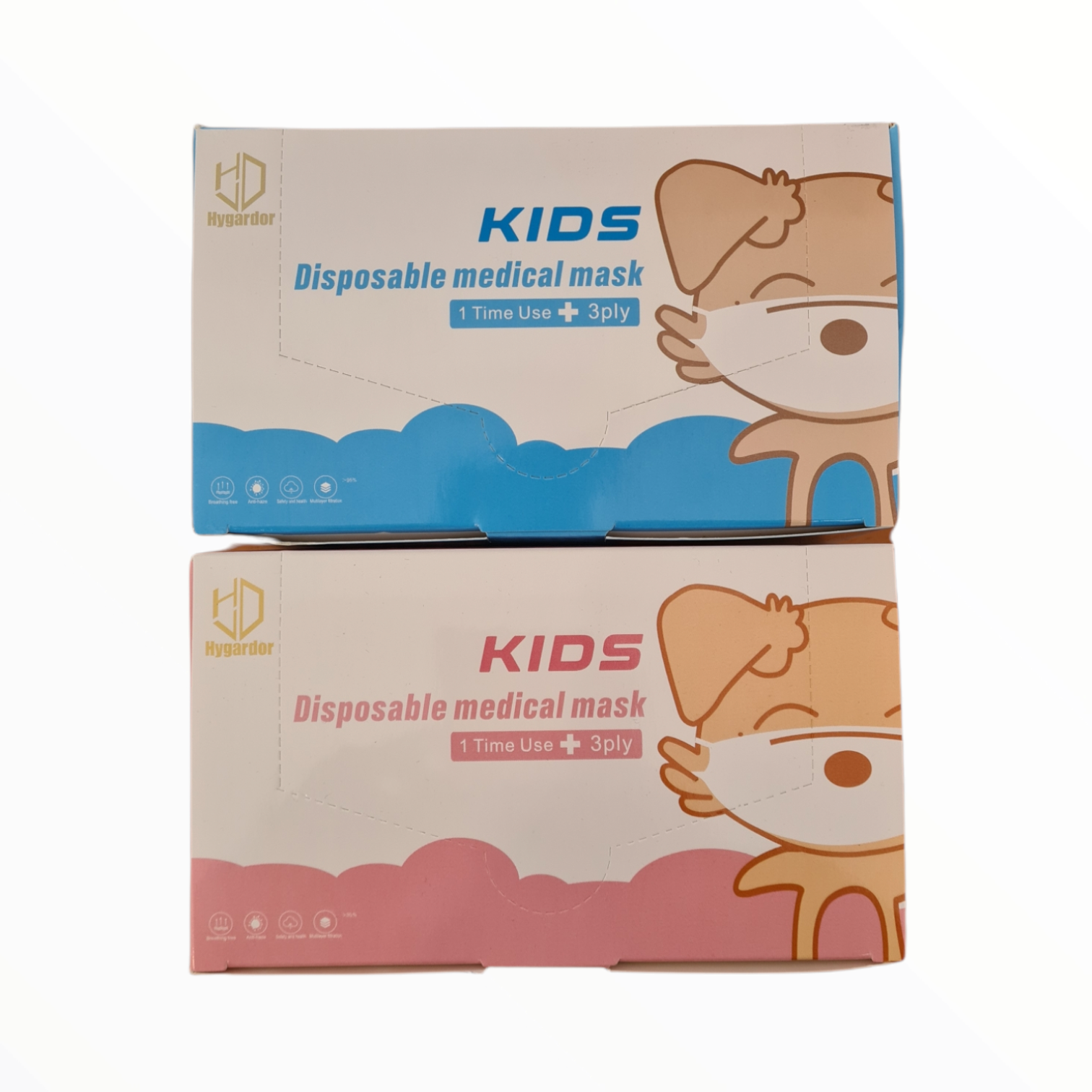 MNS Maske für Kinder I 50er Set I bunte Muster I Einwegmaske Kinder