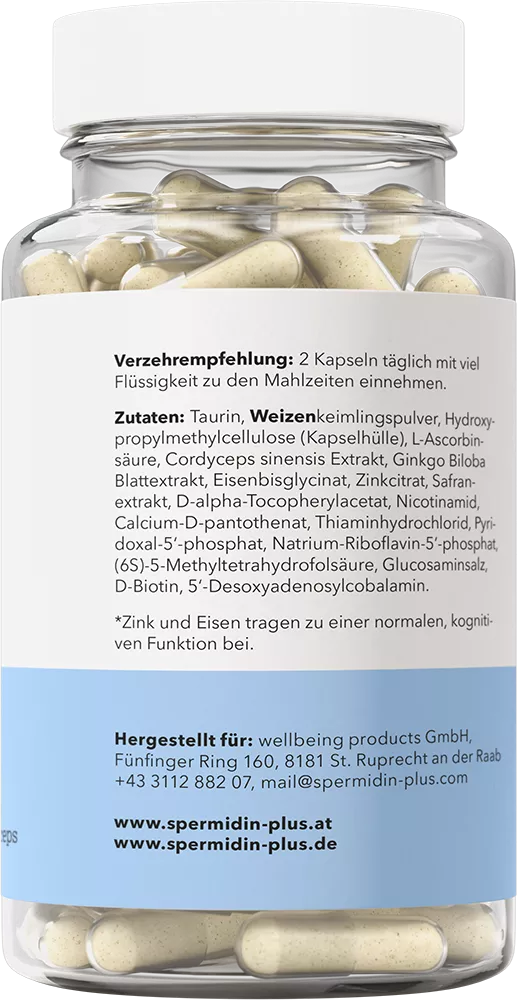 SpermidinPlus I Gedächtnis I 60 Kapseln