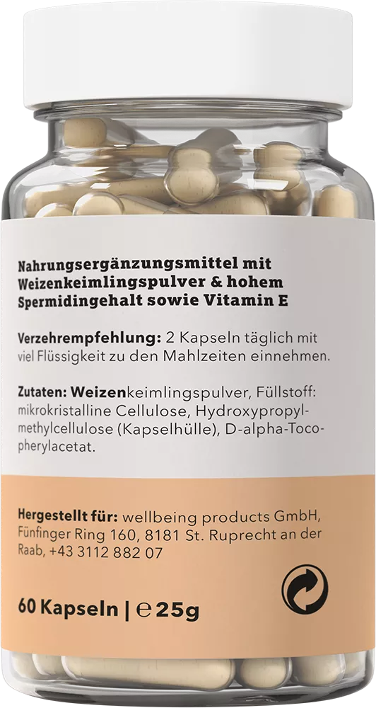 SpermidinPlus I Ursprung I 60 Kapseln