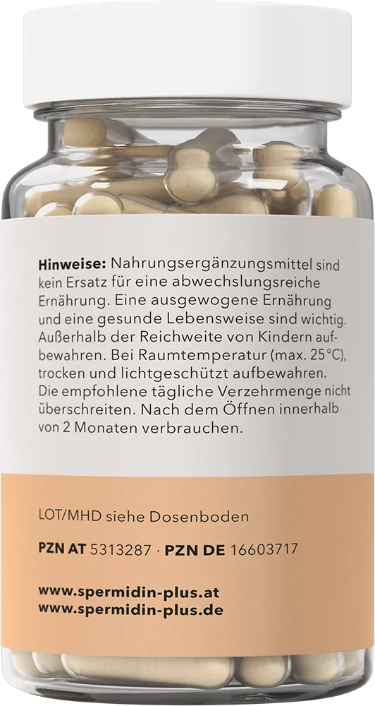 SpermidinPlus I Ursprung I 60 Kapseln