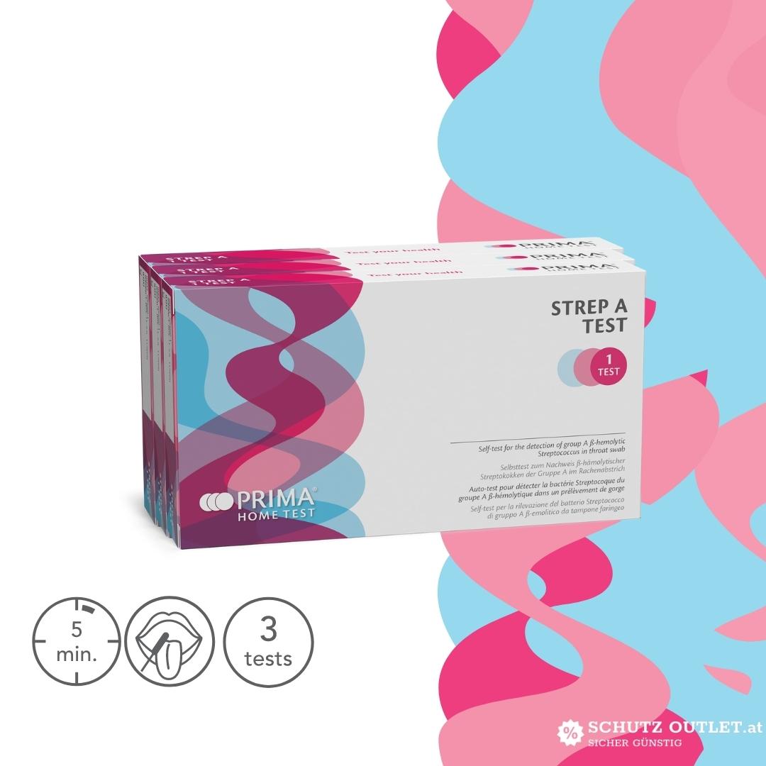 PRIMA | Strep A Home Test | Selbsttest zum Nachweis von ß-hämolytischen Gruppe-A-Streptokokken