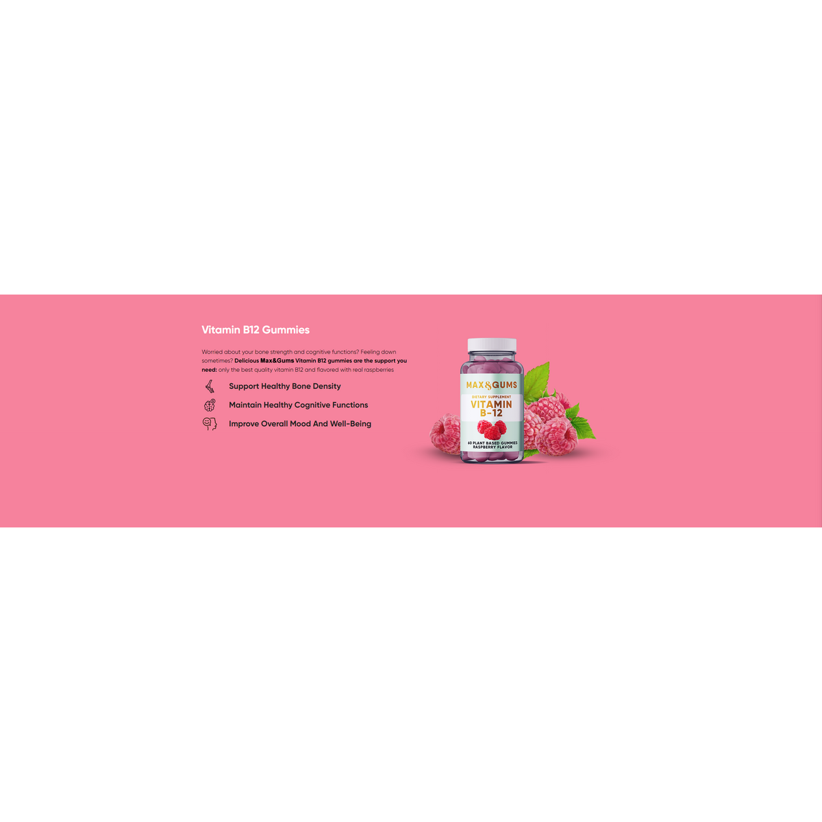 Vitamin-B12 I Max & Gums I Himbeere