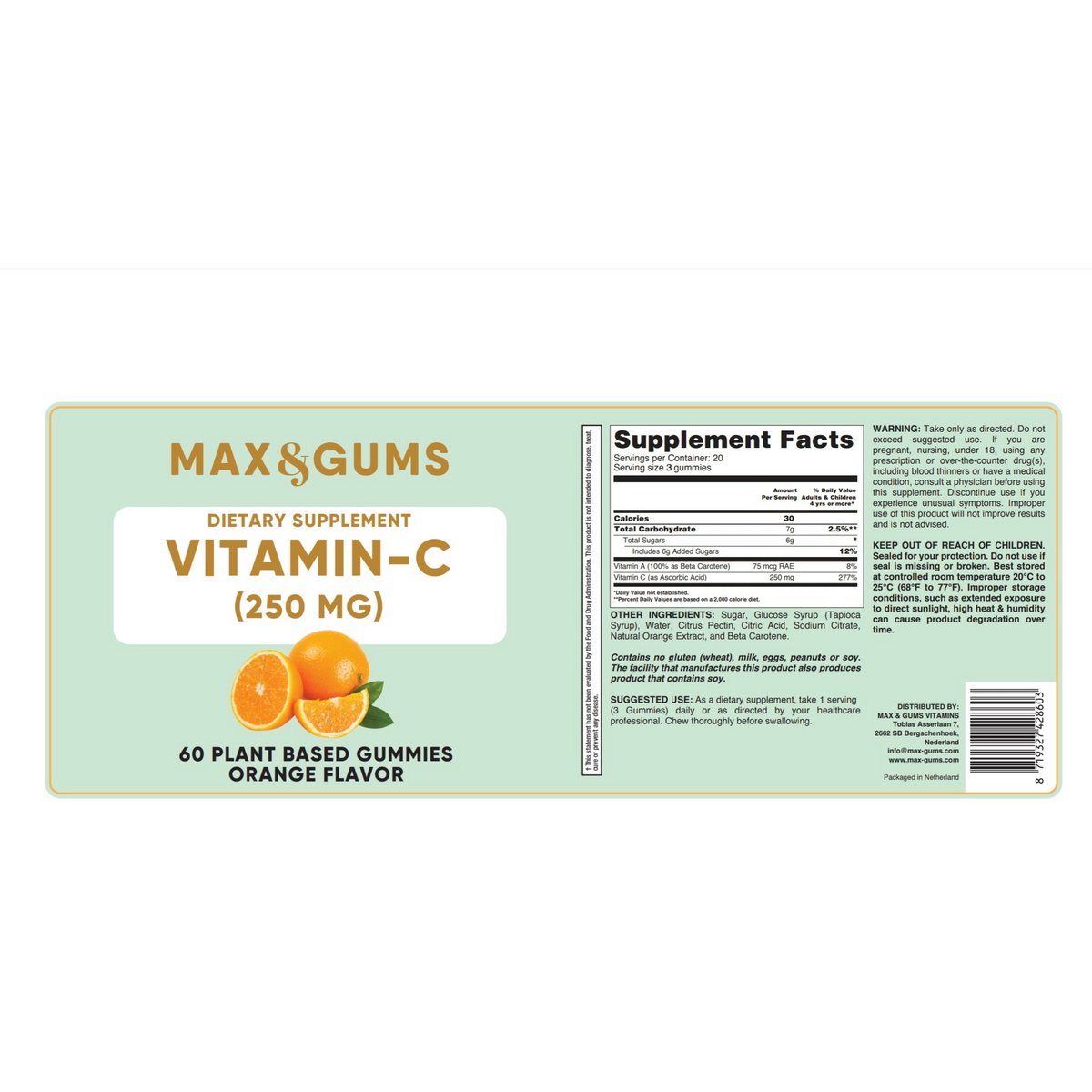Vitamin-C I Max & Gums I Orange