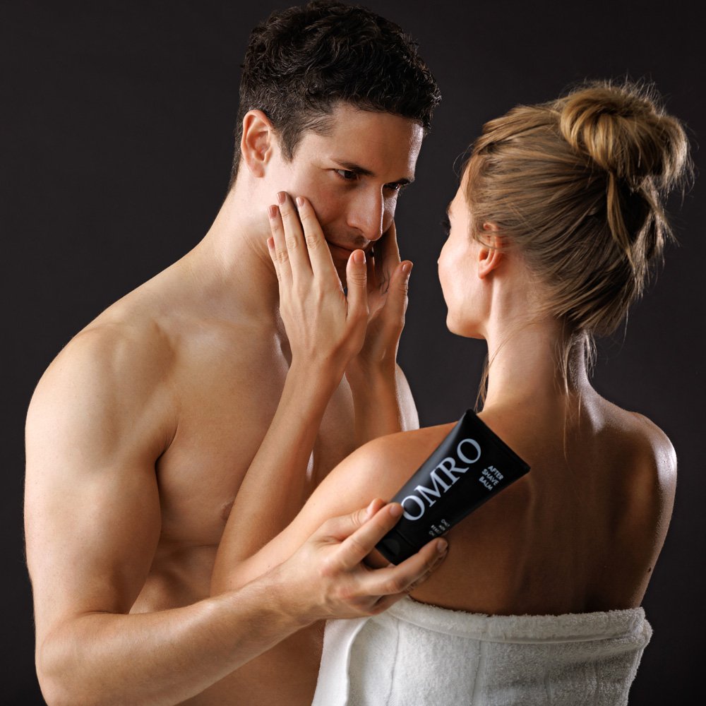 Natürlicher AFTER SHAVE BALM | OMRO | mit Magnesium, Zink, Vitaminen, Kohlenstoff 100ml